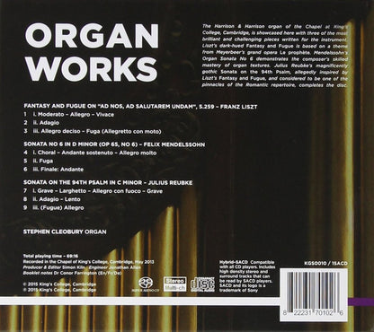 Liszt, Reubke & Mendelssohn: Organ Works - STEPHEN CLEOBURY