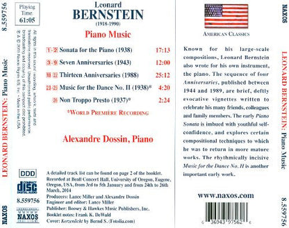 Bernstein: Piano Music - Alexander Dossin