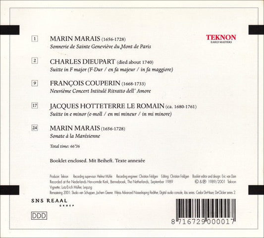 French Music, 18th Century (MARAIS/HOTTETERRE/COUPERIN) - Wispelwey/Byslma/Asperen, van/Miessen