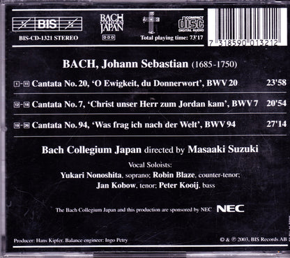 Bach, J.S.: Cantatas, Vol. 22  - BWV 7, 20, 94 - Suzuki, Bach Collegium Japan