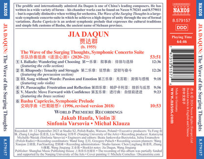 Daqun: The Wave of Surging Thoughts; Bashu Capriccio - Jakub Haufa, Sinfonia Varsovia, Michał Klauza