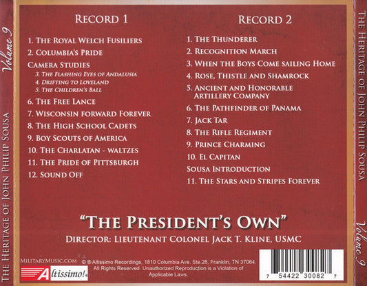 The Heritage of John Philip Sousa, Vol. 9 - US Marine Band (2 CDs)