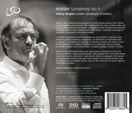 Mahler: Symphony No. 9 - VALERY GERGIEV / LONDON SYMPHONY ORCHESTRA (HYBRID SACD)