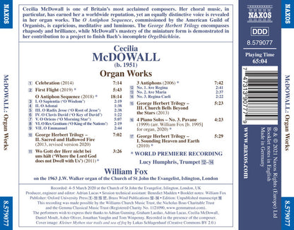 McDowall: Organ Works - William Fox