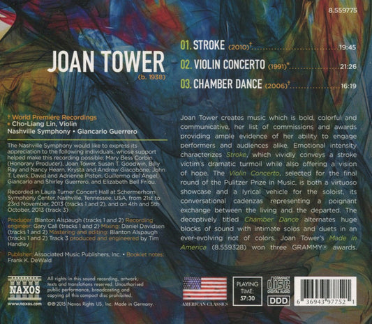 Tower: Violin Concerto, Stroke & Chamber Dance - Cho LIang-Lin, Nashville Symphony