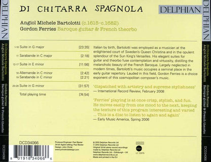 Bartolotti: Di Chitarra Spagnola -  Gordon Ferries