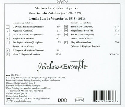 Penalosa & Victoria: Marian Music from Spain - Peñalosa-Ensemble