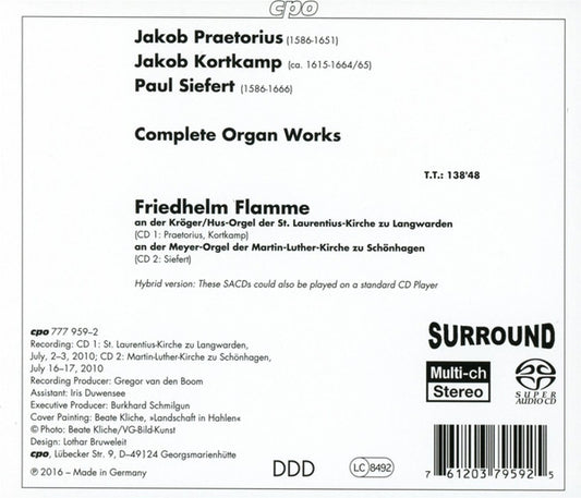 PRAETORIUS, JAKOB & SEIFERT: COMPLETE ORGAN WORKS - Friedhelm Flamme (2 Hybrid SACDs)