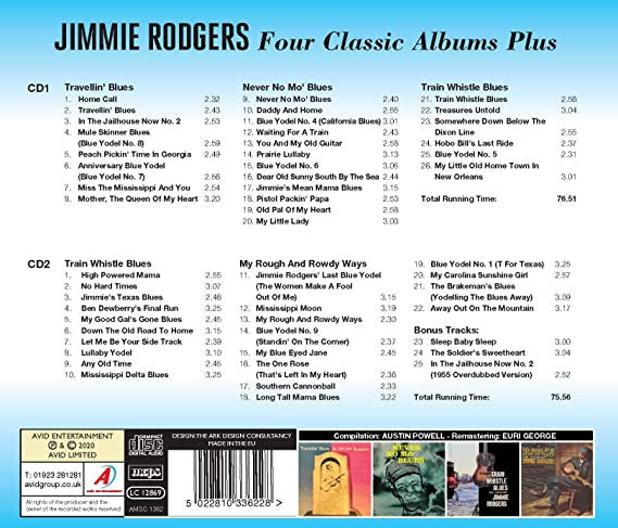 JIMMIE RODGERS - Four Classic Albums Plus (2 CDs)