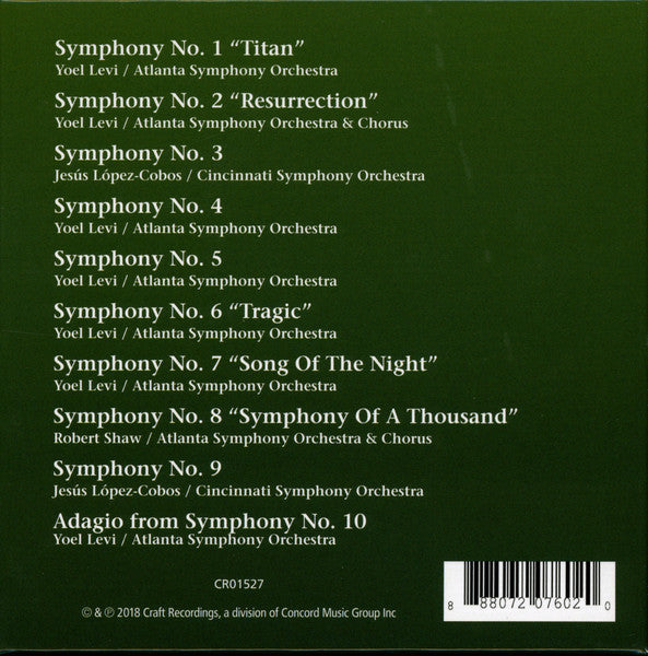 The Symphonies Of Gustav Mahler (13 CDs)