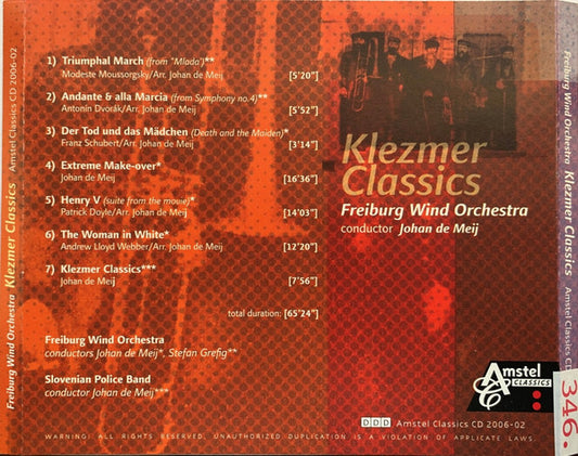 KLEZMER CLASSICS - Freiburg Wind Orchestra