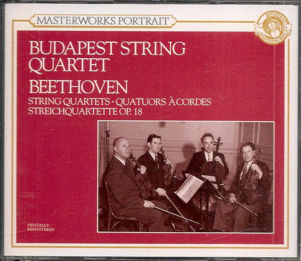 BEETHOVEN: STRING QUARTETS 1-6 - BUDAPEST STRING QUARTET (2 CDs)