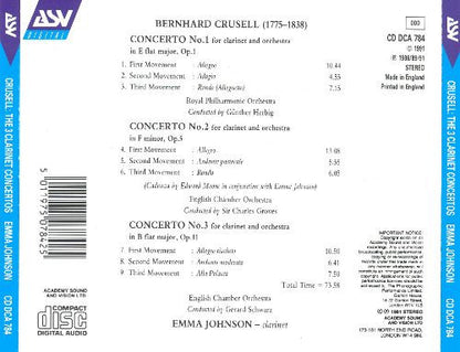 CRUSELL: Three Clarinet Concertos - Emma Johnson