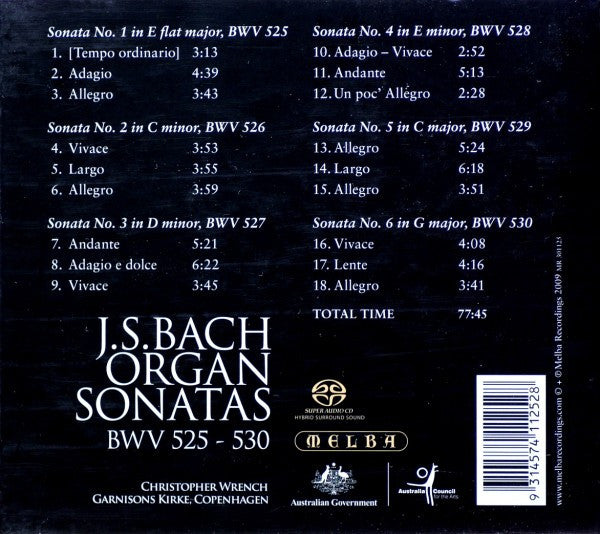 Bach: Organ Sonatas, BWV 525-530 - Christopher Wrench (HYBRID SACD)
