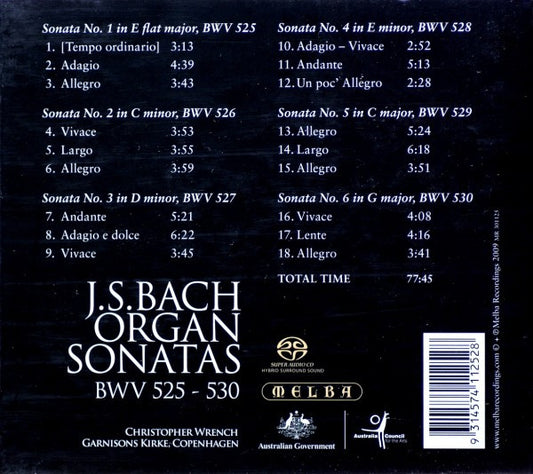 Bach: Organ Sonatas, BWV 525-530 - Christopher Wrench (HYBRID SACD)