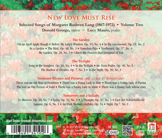 LANG: New Love Must Rise - Selected Songs, Vol.2 - Donald George, Lucy Mauro