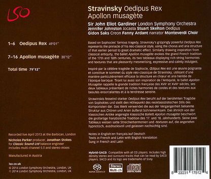 Stravinsky: Oedipus Rex / Apollon Musagete - SIR JOHN ELIOT GARDINER (HYBRID SACD)