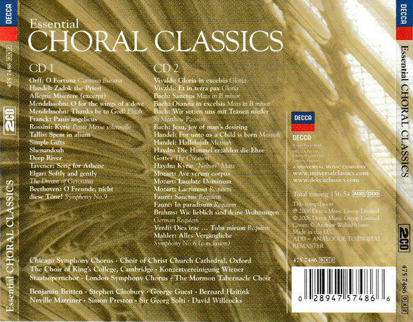 ESSENTIAL CHORAL CLASSICS (2 CDs)