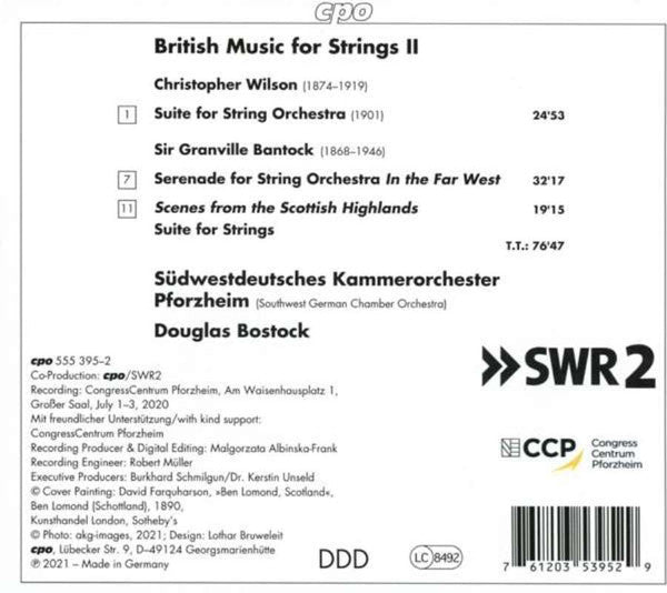 British Music for Strings, Vol. 2 - Douglas Bostock, Südwestdeutsches Kammerorchester Pforzheim