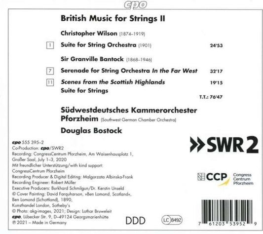 British Music for Strings, Vol. 2 - Douglas Bostock, Südwestdeutsches Kammerorchester Pforzheim