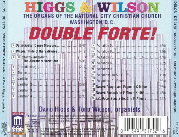 Double Forte - Higgs & Wilson (Organs of National City Christian Church)