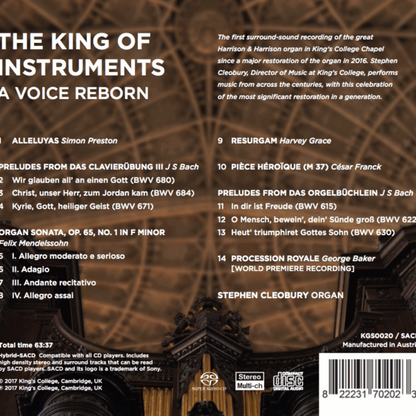 THE KING OF INSTRUMENTS - Stephen Cleobury, organ (Hybrid SACD)