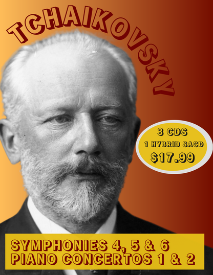 TCHAIKOVSKY BUNDLE (4 CDS, 1 HYBRID SACD) - $17.99