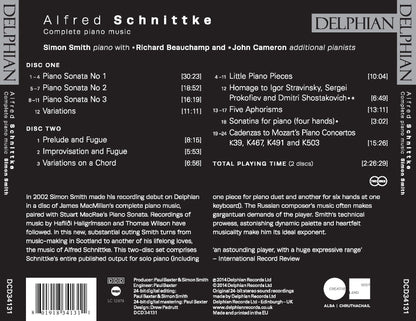 Schnittke: The Complete Piano Music - Simon Smith (2 CDs)