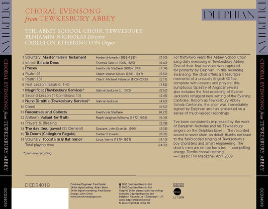 Choral Evensong From Tewkesbury Abbey - Abbey School Choir