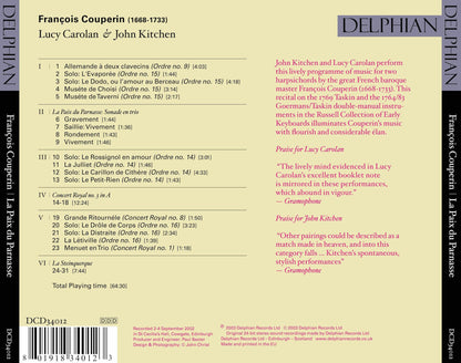 Couperin: La Paix du Parnasse -  Lucy Carolan, John Kitchen