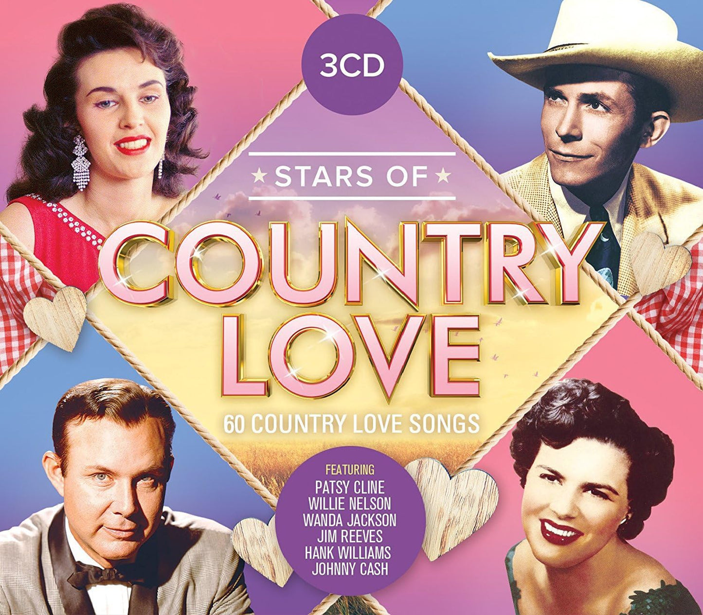 STARS OF COUNTRY: 50 GREATEST LOVE SONGS (3 CDS)