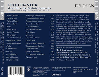 Loquebantur: Music from the Baldwin Partbooks - The Marian Consort, Rory McCleery, Rose Consort Of Viols