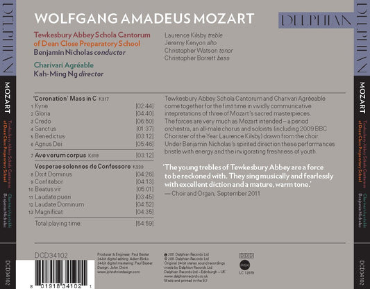 Mozart: ‘Coronation’ Mass, Vespers, Ave verum corpus - Tewkesbury Abbey Schola Cantorum of Dean Close Preparatory School