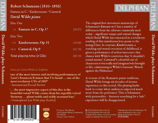 Schumann: David Wilde Plays Schumann (2 CDs)