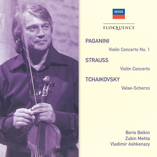 PAGANINI: Violin Concerto No. 1; R. STRAUSS: Violin Concerto; TCHAIKOVSKY: Valse-Scherzo - Boris Belkin,