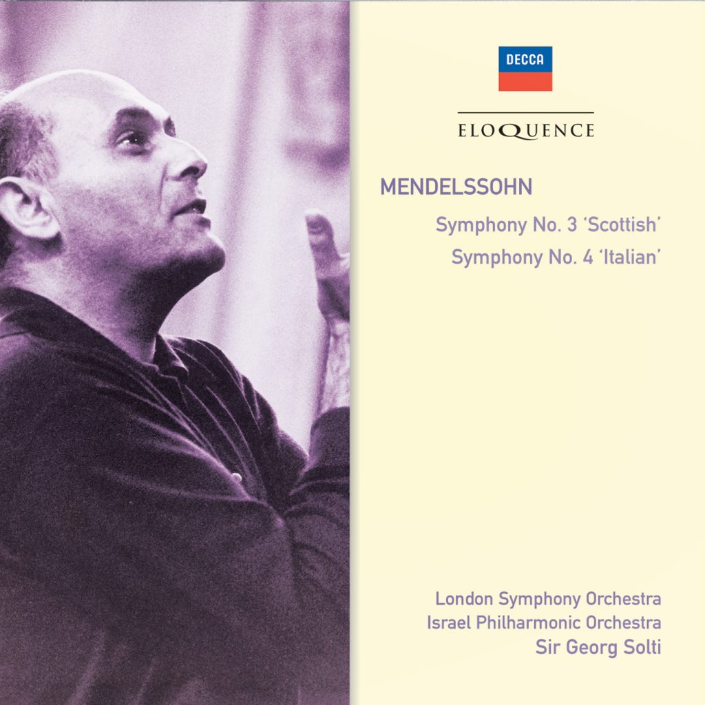 MENDELSSOHN: Symphonies No.3 & 4 - Solti, London Symphony, Israel Symphony