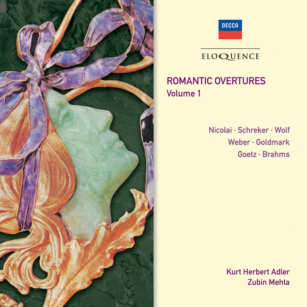 Romantic Overtures, Vol. 1 (Schreker, Nicolai, Wolf, Weber, Goldmark, Goetz) - Adler, Mehta, National Philharmonic, Wiener Philharmoniker