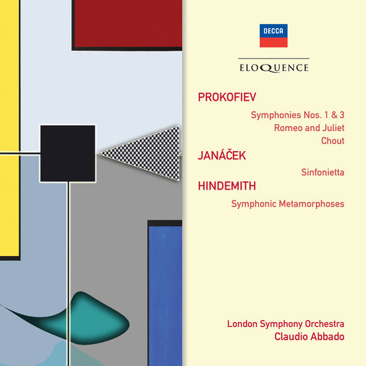 JANÁCEK / HINDEMITH / PROKOFIEV: Symphonic Works - Claudio Abbado, London Symphony Orchestra (2 CDs)