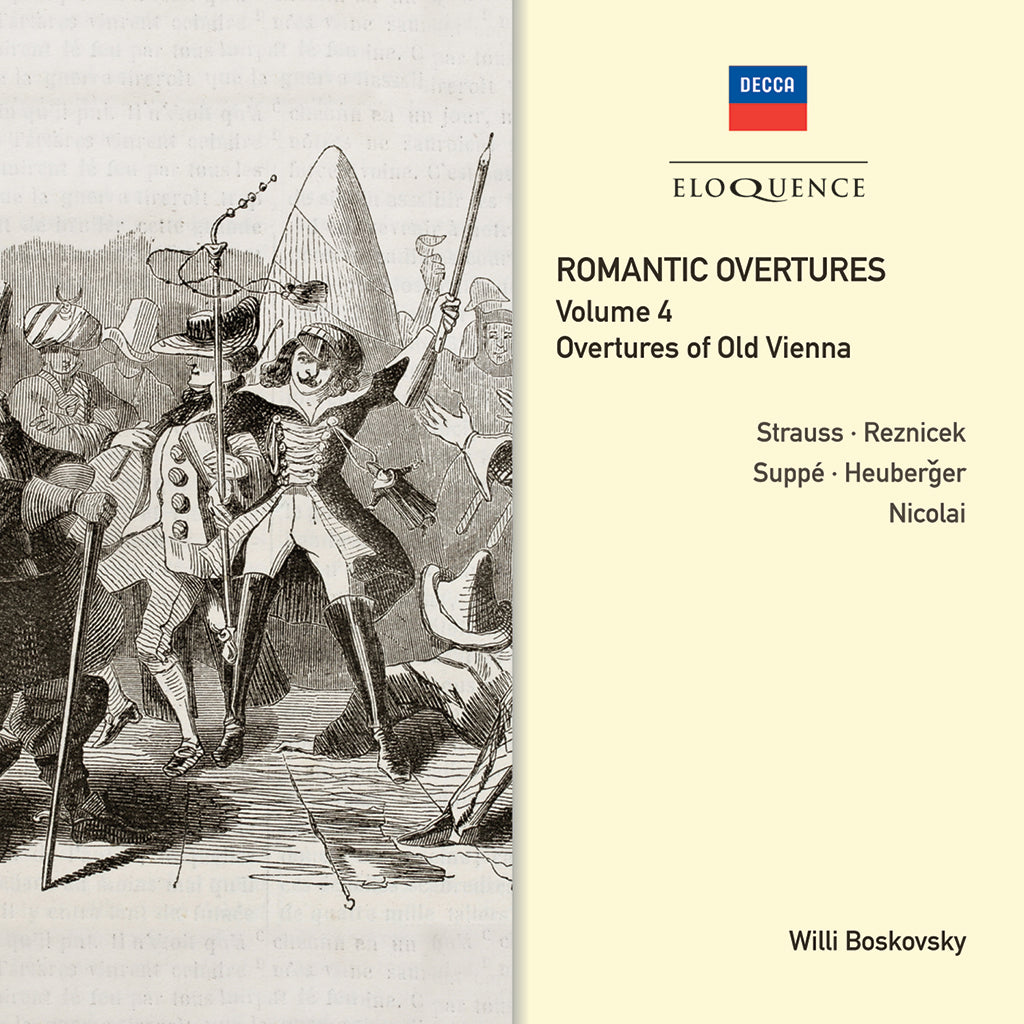 Romantic Overtures, Vol. 4: Overtures of Old Vienna (Strauss, Suppe, Strauss, Jr, Nicolai) - Wiener Philharmoniker, Boskovsky