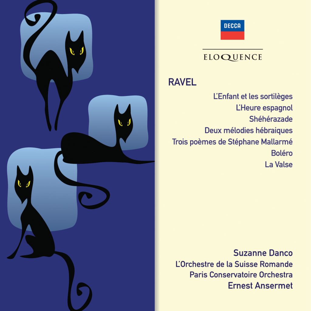 RAVEL: L’Enfant et les sortilegès; Shéhérazade; Deux melodies hebraiques; Trois poèmes de Stephane Mallarme; La Valse; Bolero - Ansermet, Danco, L'Orchestre de la Suisse Romande (2 CDs)