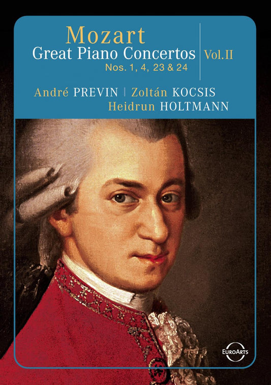 MOZART: Great Piano Concertos, Vol. 2 (Concertos 2, 4, 23, 24) - Holtmann, Kocsis, Previn (DVD)