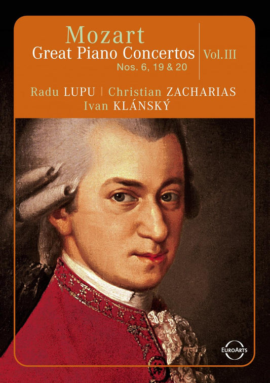 MOZART: Great Piano Concertos, Vol. 3 (Concertos 6, 19, 20) - Lupu, Zacharias, Klansky (DVD)