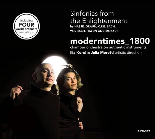 SINFONIAS FROM THE ENLIGHTENMENT (BACH, C.P.E. & W.F./GRAUN/HASSE/HAYDN/MOZART) - MODERN TIMES_1800 (2 CDS)