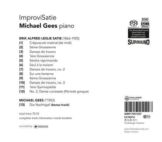 SATIE: IMPROVISATIE - MICHAEL GEES (HYBRID SACD)