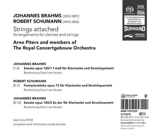 BRAHMS & SCHUMANN: Strings Attached - Arno Piters & Members of the Royal Concertgebouw