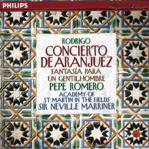 RODRIGO: CONCIERTO DE ARANJUEZ; FANTASIA PARA UN GENTILHOMME - ROMERO / MARRINER / ASMF