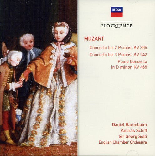 MOZART: CONCERTO FOR 2 PIANOS & CONCERTO FOR 3 PIANOS - SOLTI, BARENBOIM, SCHIFF, ENGLISH CHAMBER ORCHESTRA