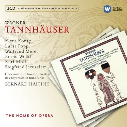 WAGNER: TANNHAUSER - POPP, MEIER, KONIG, WEIKL, MOLL, JERUSALEM (3 CDS)