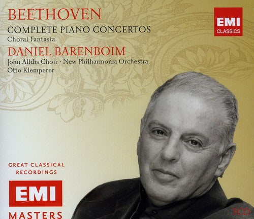 BEETHOVEN: COMPLETE PIANO CONCERTOS - NEW PHILHARMONIA, BARENBOIM, KLEMPERER (3 CDS)