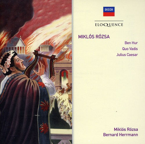 ROSZA: BEN HUR; QUO VADIS; JULIUS CAESAR EXCERPTS - ROSZA, HERRMANN, NATIONAL PHILHARMONIC (2 CDS)